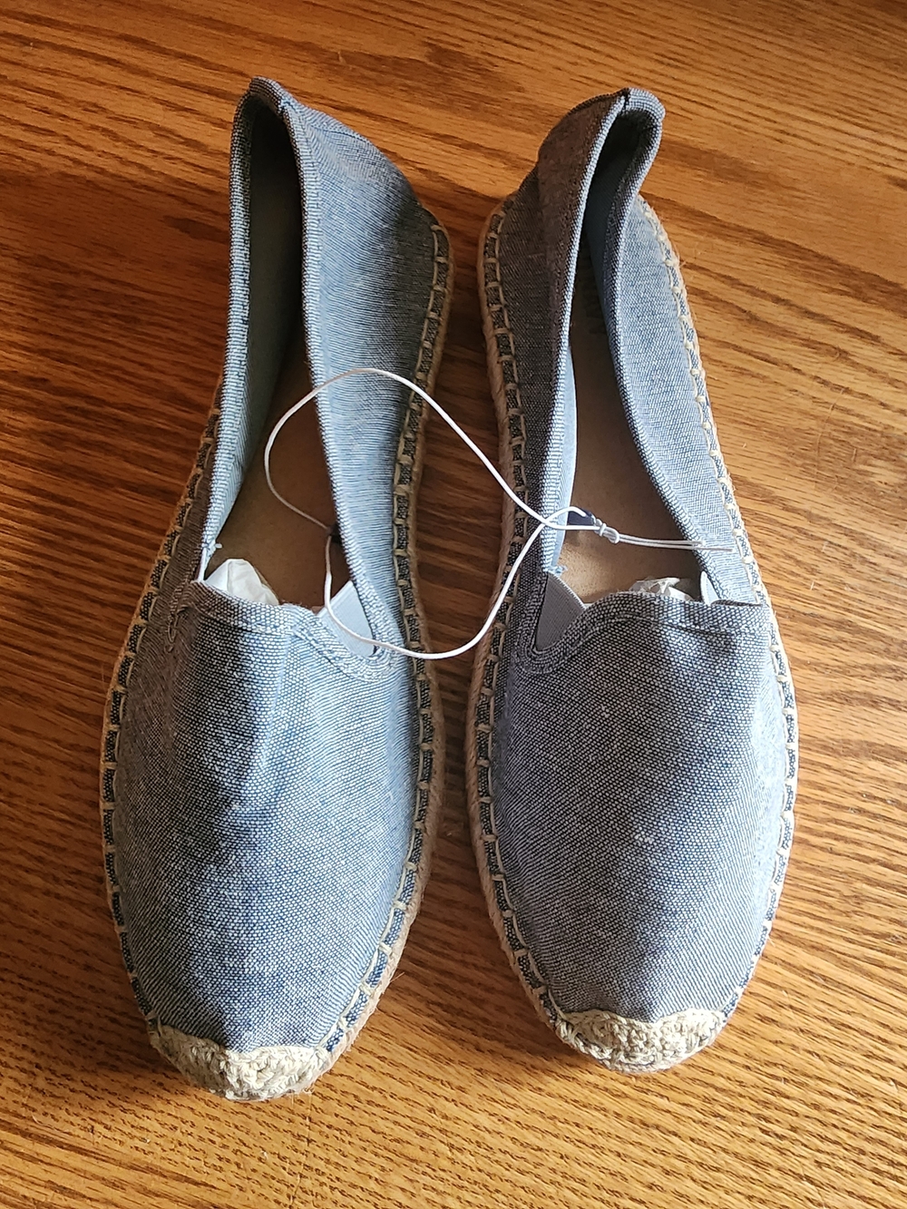 Old Navy Blue Canvas Espadrille Flats